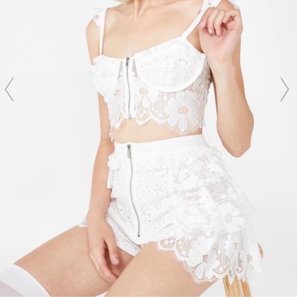 FOR LOVE AND LEMONS Las Palmas Lace Shorts